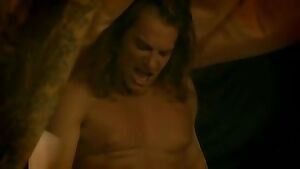 Enthusiastic leglock deepthroat