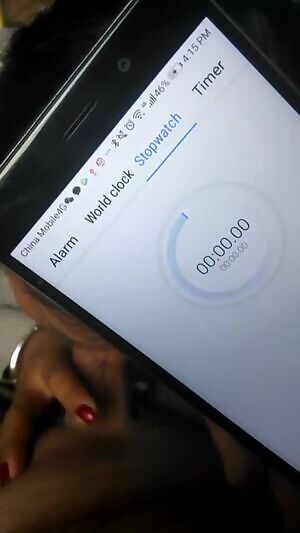 She wants to get her DT up to 1m but this time was just 35s