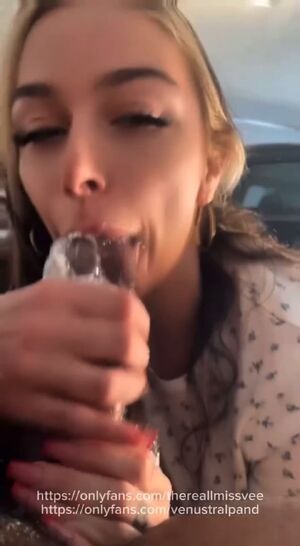 Blowing Bubbles Blowjob Messy Saliva Sloppy