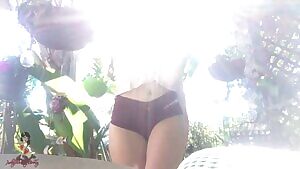 Panty Peel in the Garden 🌼