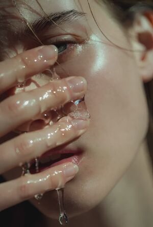 Growth Fetish AI Upscaled Finger in Mouth