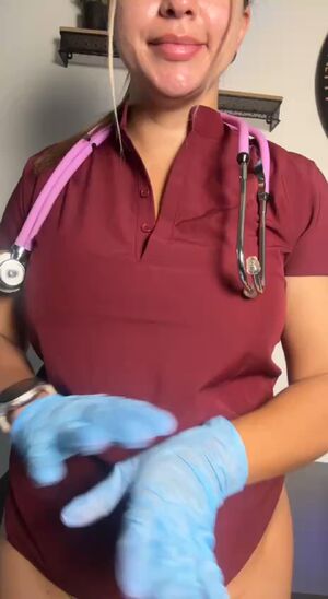 Outfits! Brunette Coworker Fansly Latex Gloves