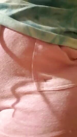 Close up in pajama shorts....