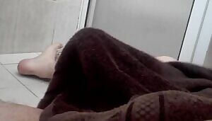 My penis is so hard that I struggle to pull the towel