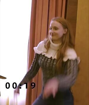 Sophie Turner acting goofy