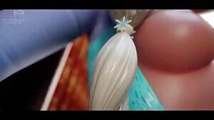 Elsa anal creampie