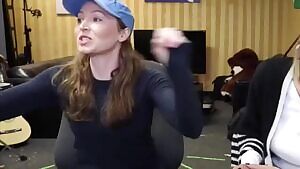 Jess jerking two dicks