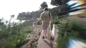 So Hot!! Risky Public Sex on cliff in Spain