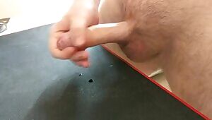 No hands, pulsing cumshot