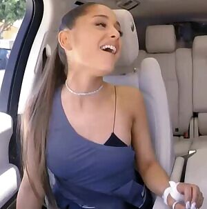 Ariana Grande riding your cock about to orgasm