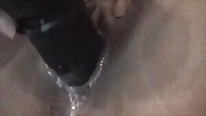 Asian MILF armed with dildo fucks her pussy on webcam