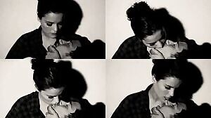 Kissing him good night