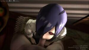 Touka mouthfuck