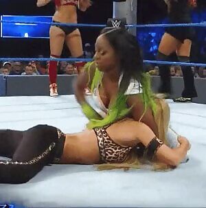 Naomi smacking Carmella
