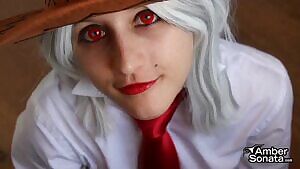 Ashe from Overwatch gets a facial