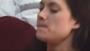 When she moves into position