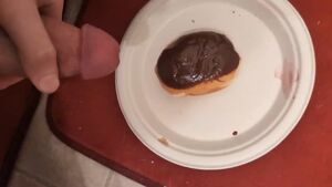 Food Play Circumcised Cock Cum Cumshot