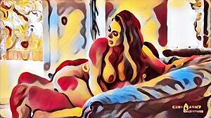Kendra Lust - #neuralstyle Candy Painting Style