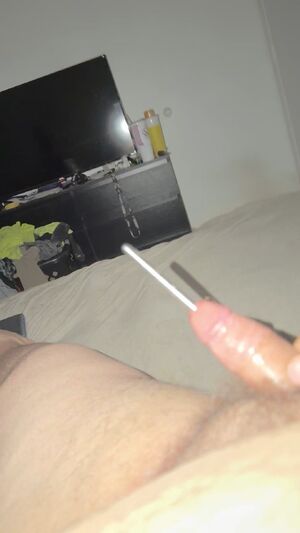 Urethral Sounding BWC Chubby Cock Male Masturbation