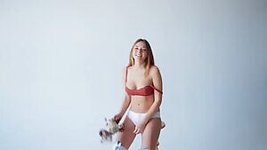 Olga Kobzar has no time for that teddy bear
