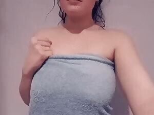 Hidden under towel