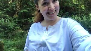 Jogging with my titties out