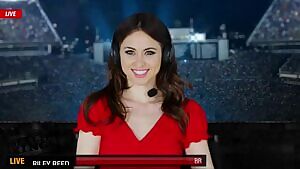 Riley Reid Reporting The News