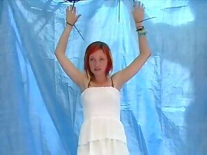 Alt girl tied up and gunged