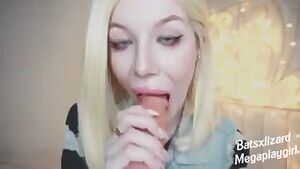 Horny 18 years old teen sloppy blowjob