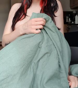 the best way to wake up is next to a half naked alt girl