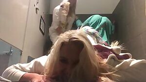 Straight Girls Messing Around In The Bathroom