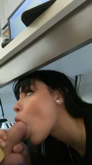 Blowjob ASMR Blue Eyes Brunette Sucking