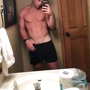 College jock shows off