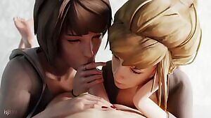 Max Caulfield and Kate Marsh blowjob