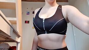 Unzipping. Does my sports bra hide them enough!?