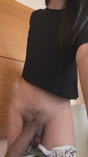 Transdom Big Balls Natural Small Tits
