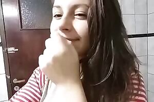 Arab Teen shows off her big tits and round ASS.