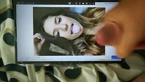 Cute girl cumtribute