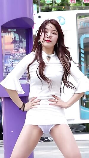 Beaglegirlfriend - Sooyeon White underwear Cameltoe