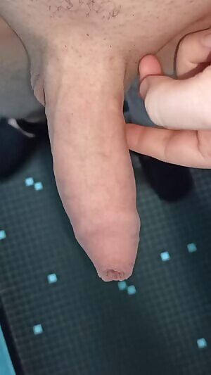 My uncut wet cock