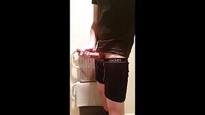 Stroking my big cock