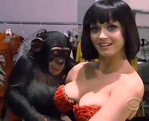 Curious guy checking out Katy Perry
