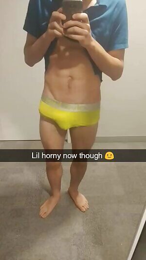 Play my massive cock and balls through undies