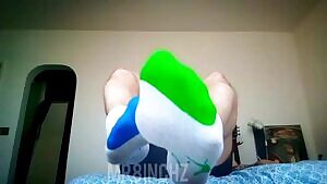 Any fans of white trainer-socks?