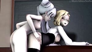 Glynda and Weiss - Futa Animation