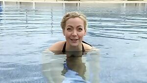 BBC presenter Cherry Healey skinny dipping for a documentary