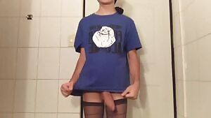 Massive cock hanging and swinging