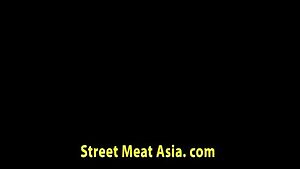 Cute little Thai girl gets it in both holes