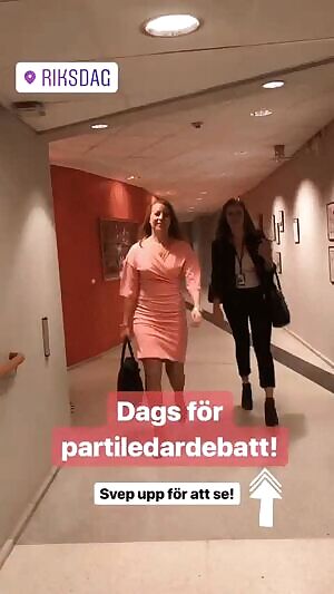 Swedish politician & cheating wife Annie Lööf ready to get impregnated by male voters. Doing plainly anything for their money & support.