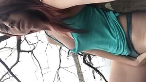 Stopped & climbed a tree during my hike ~
